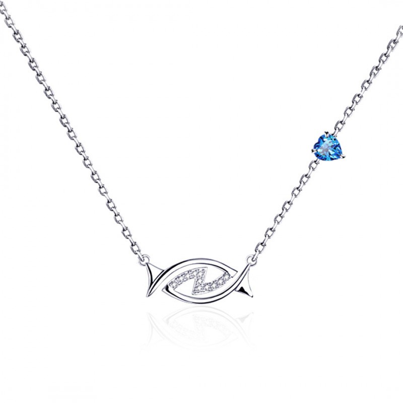 Twelve Constellations Necklace with Natural Topaz